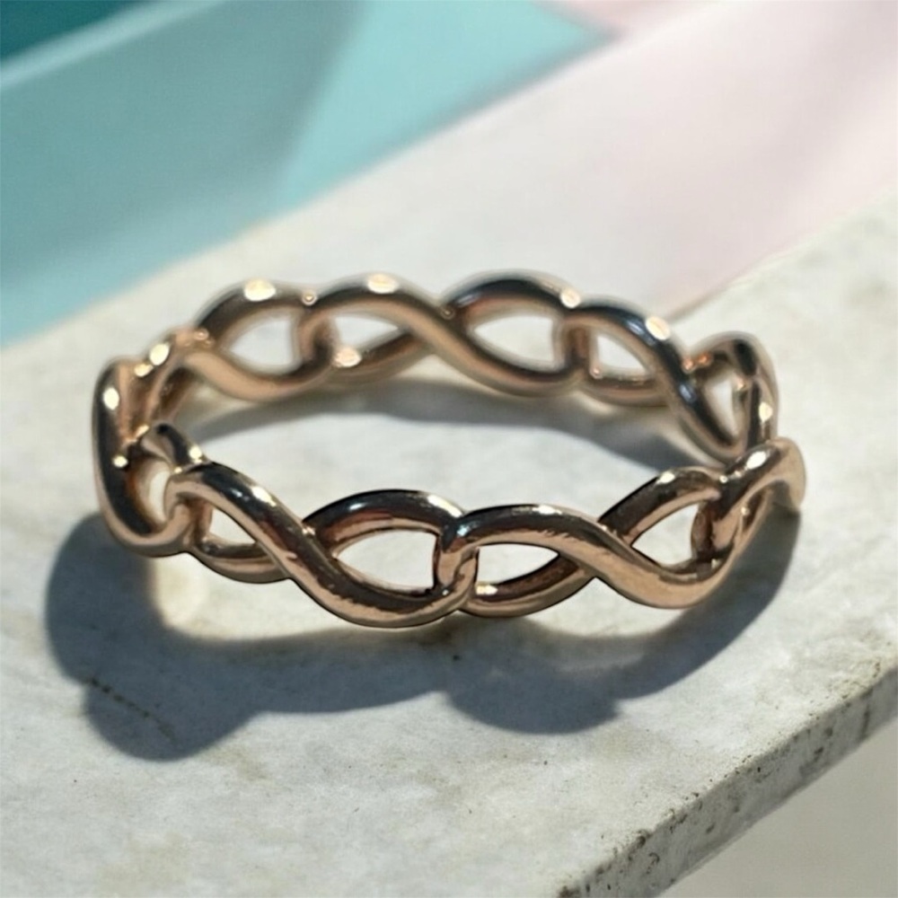 Tiffany rubedo infinity ring RARE larger size - Picture 2 of 6